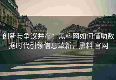 创新与争议并存：黑料网如何借助数据时代引领信息革新，黑料 官网
