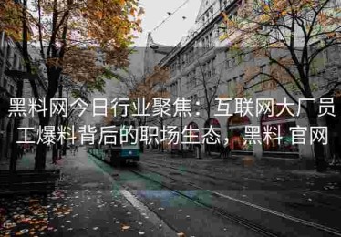 黑料网今日行业聚焦：互联网大厂员工爆料背后的职场生态，黑料 官网