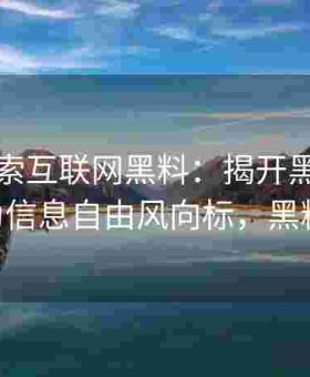 深度探索互联网黑料：揭开黑料网如何成为信息自由风向标，黑料 官网